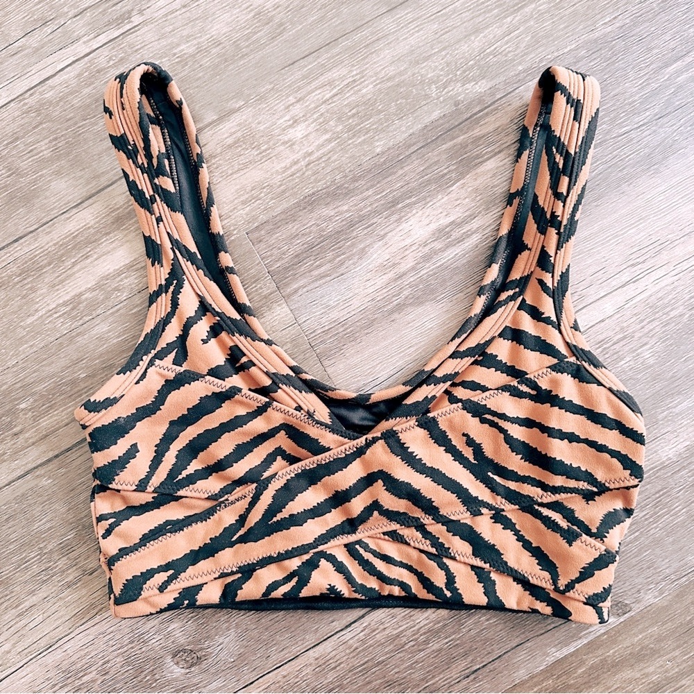 VARLEY Sports Bra Impact in Clay Zebra